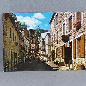 Vintage Postcard - Lower Forst Street Quebec City - JC Ricard
